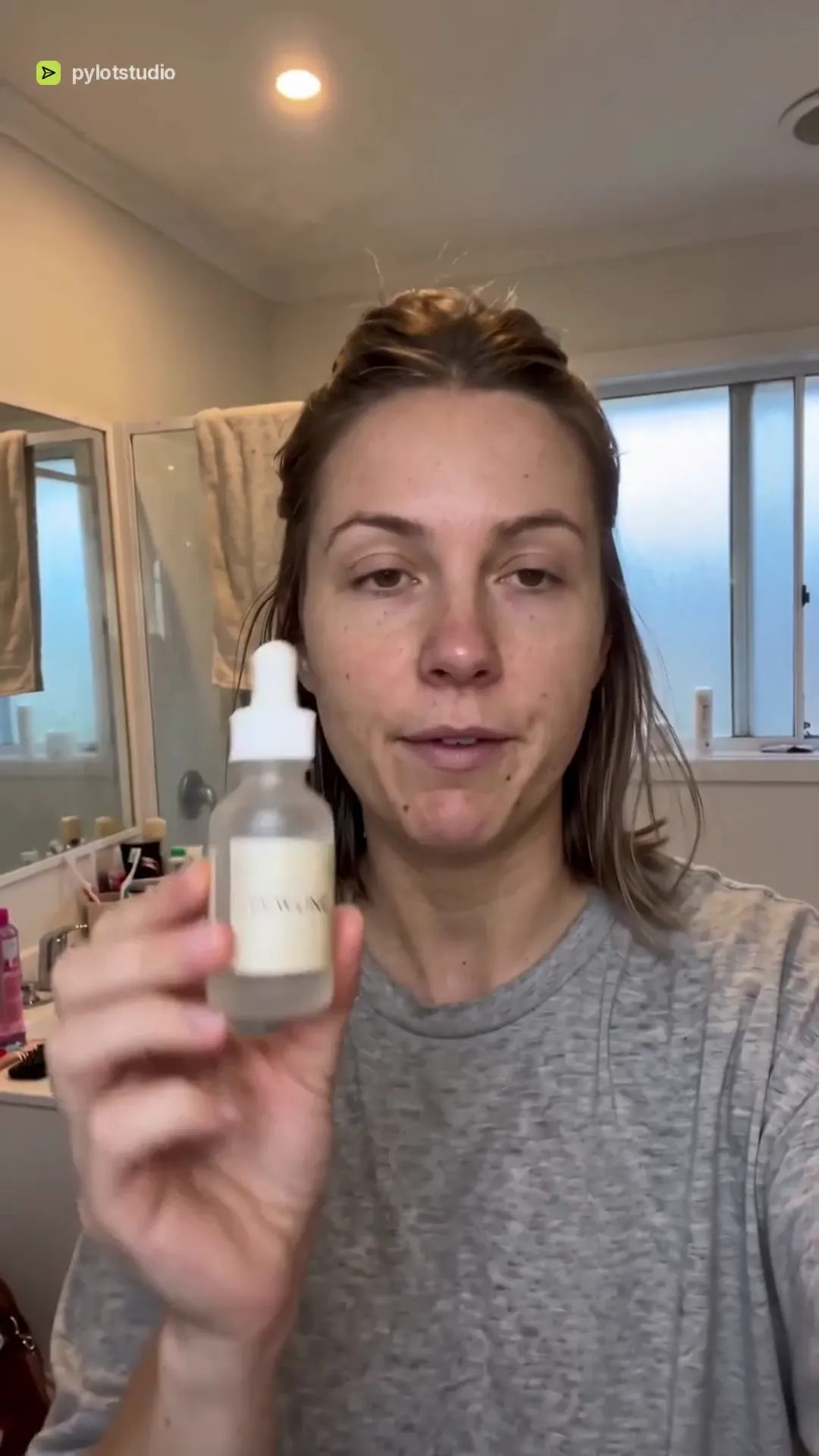 Still from a UGC-style skincare video